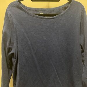 Old Navy Women's Long Sleeve Navy Top
